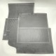 LR DEFENDER Rubber Footwell Mat Set Pair In Black DA4502