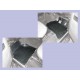 LR DEFENDER Rubber Footwell Mat Set Pair In Black DA4502