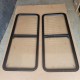 LR DEFENDER SERIES Sliding Window Kits With Clear Glass & DAMAGED LOCKS DA4032