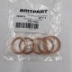 Land Rover Range Rover Classic LT77 Domed Copper Drain Plug Washers Part FRC7064 SET X5