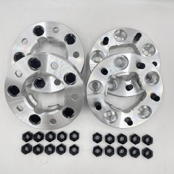 LR DEFENDER -16 DISCOVERY RRC Hub Centric Wheel Spacers+nuts 30mm TF301 SET of 4