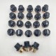 LR DEFENDER DISCOVERY RRC Alloy Wheel Black Lug Nut RRD500560BUK SET X23