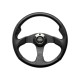 LR DEFENDER Black Leather 350mm Momo Jet Steering Wheel M11102915211L / DA5727