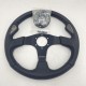 LR DEFENDER Black Leather 350mm Momo Jet Steering Wheel M11102915211L / DA5727