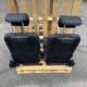 LR DEFENDER PUMA Leather 3rd-Row Tumble-Down Seats Set LRI33040 Some Scratches !