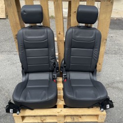 LR DEFENDER PUMA Leather 3rd-Row Tumble-Down Seats Set LRI33040 Some Scratches !