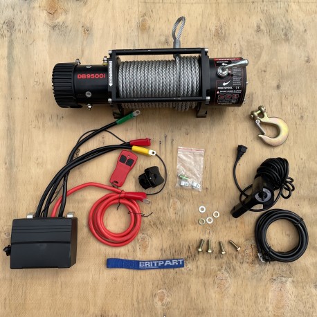12V 9,500Lbs 3.6Kw HD Pulling Power Winch DB9500I No Fairlead