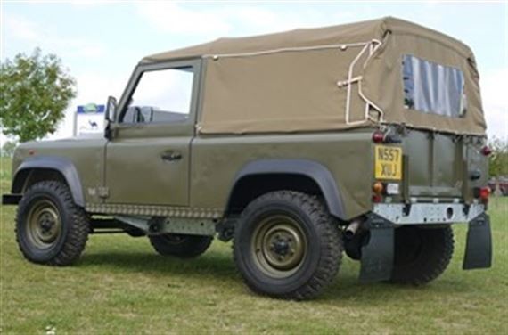 LR DEFENDER Early 90' Soft Top Full Hood No Side Windows Canvas Sand MUC4121A