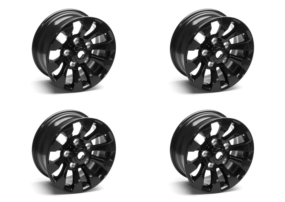 Set of Four (4) 16'' Black Sawtooth Alloy Wheel Part LR025862