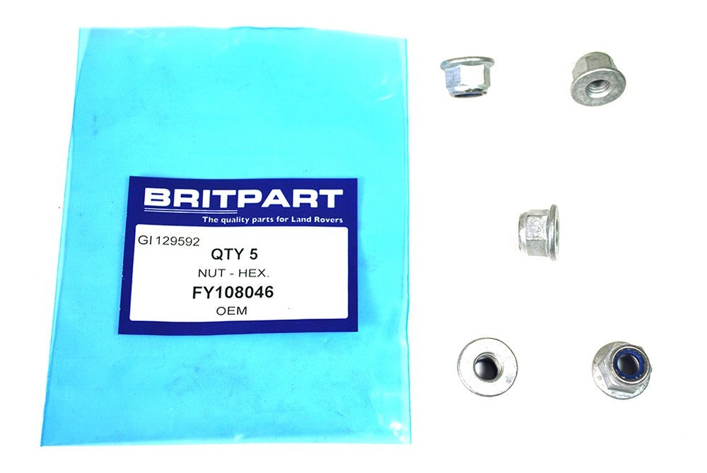 NUT - HEX Part FY108046 set by 5