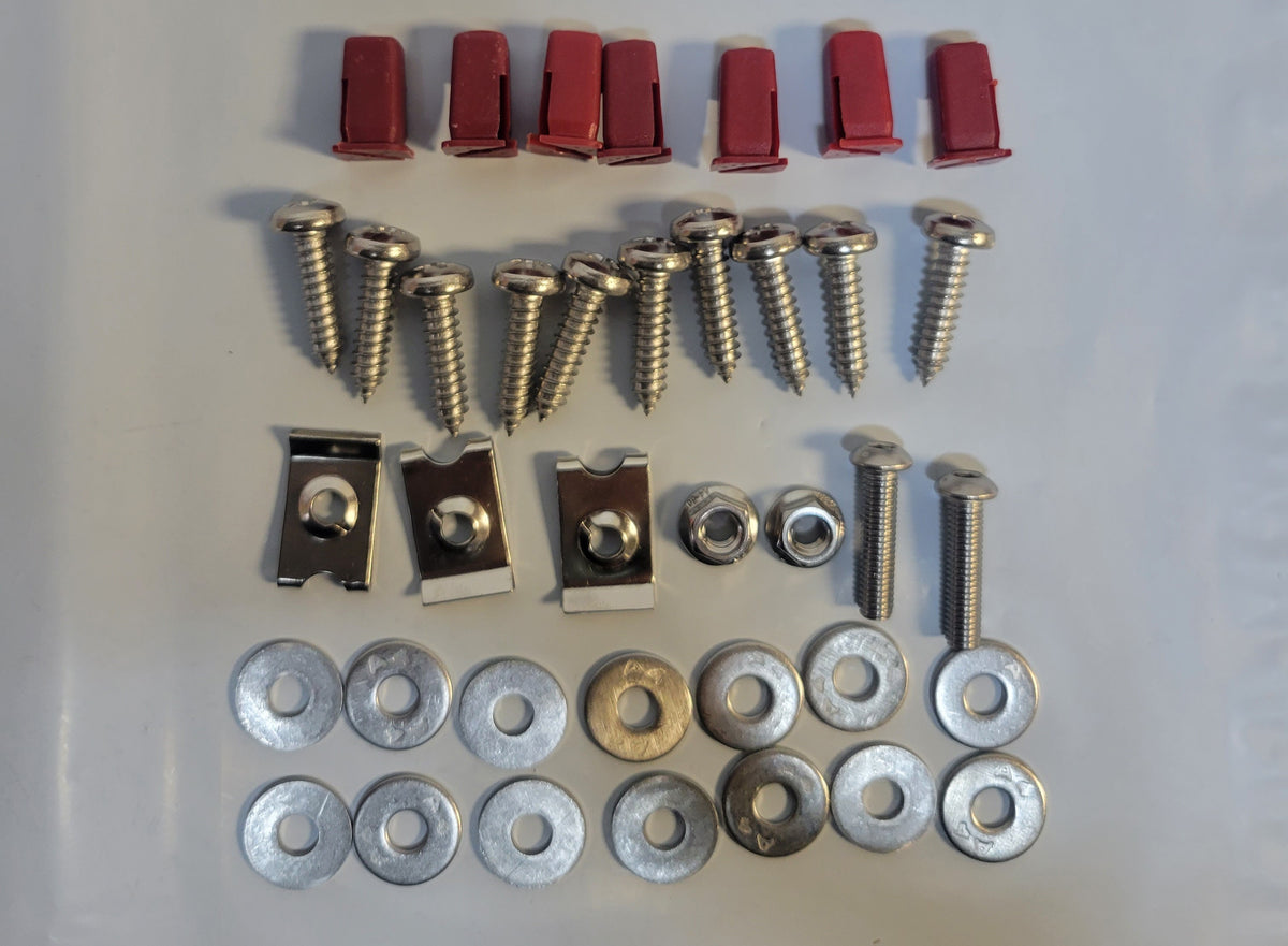 LR SERIES / DEFENDER -16 FRONT FOOTWELL FLOOR PLATE FIXING KIT YRM1074