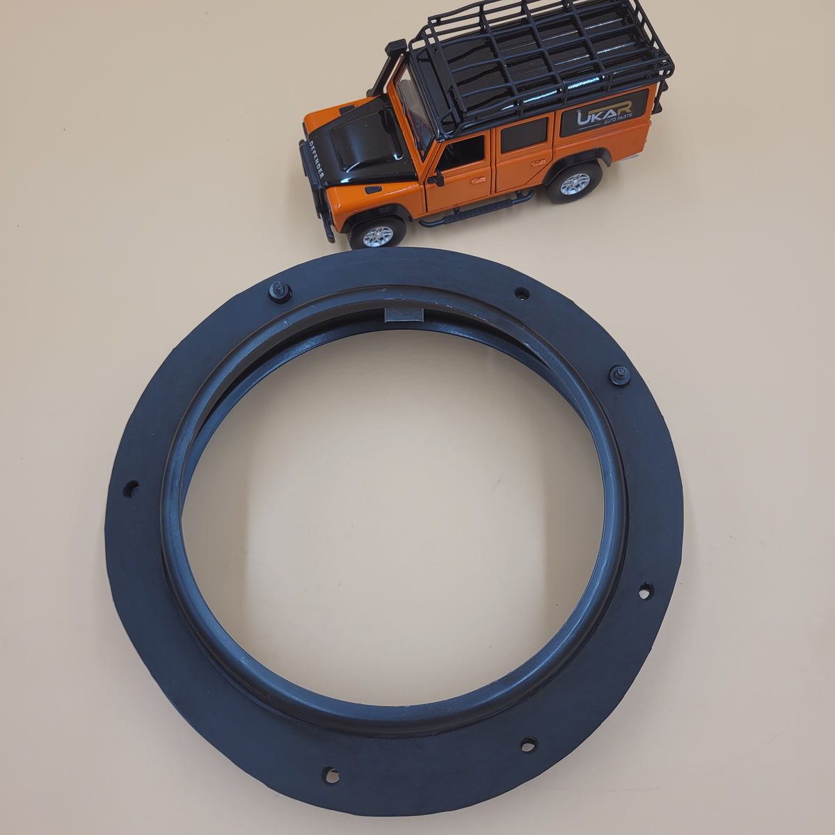 LR SERIES DEFENDER RRC Headlamp Fitting Kit and Ring - 7" Black DA1158 (STC1613)