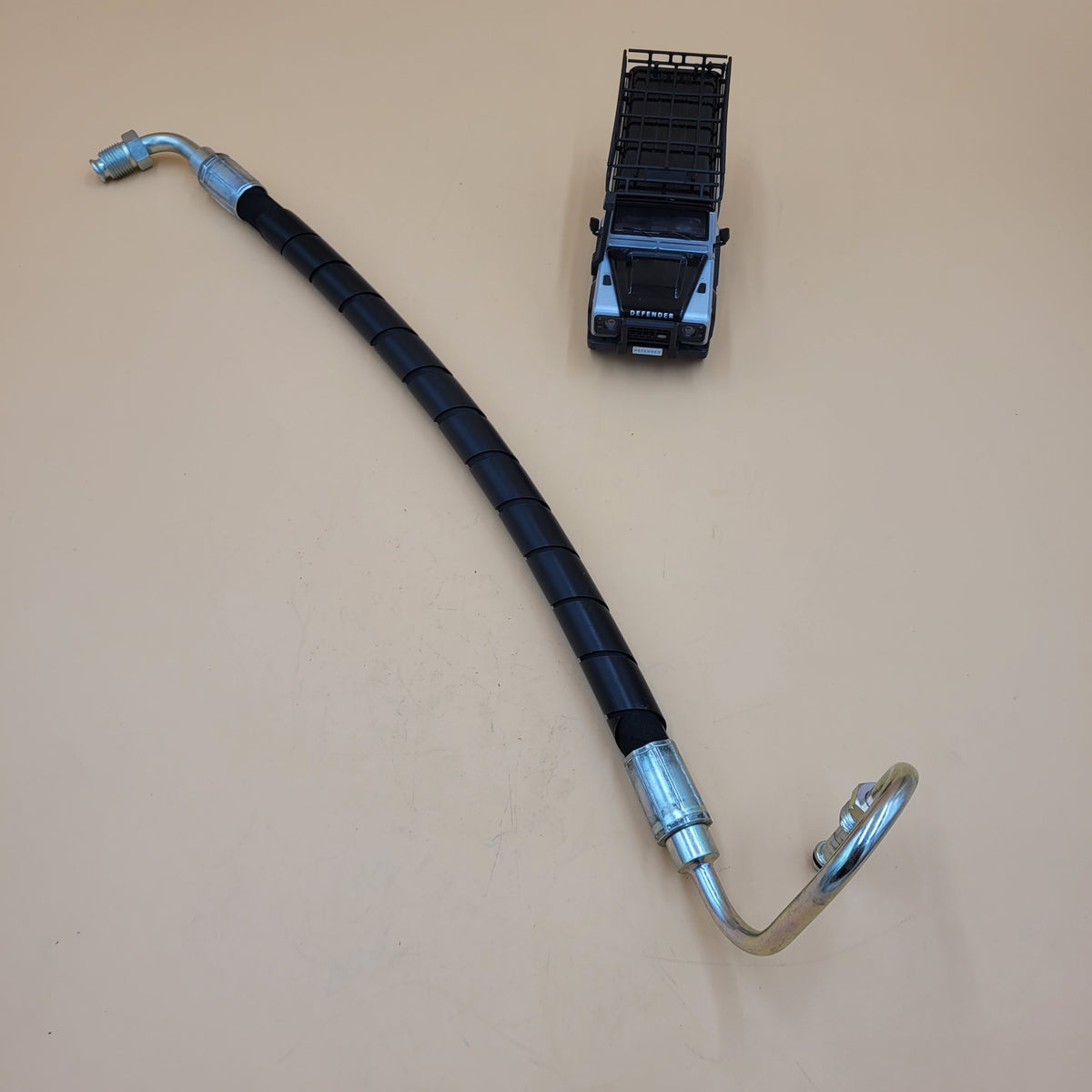 LR DEFENDER LHD V8 PUMP TO BOX HIGH PRESSURE STEERING HOSE NTC6790