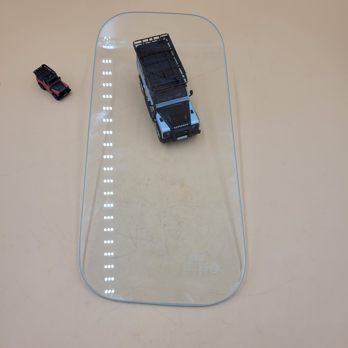 LR Defender -16 Rear Quarter Clear Glass Panel 4mm Thick New MWC4715