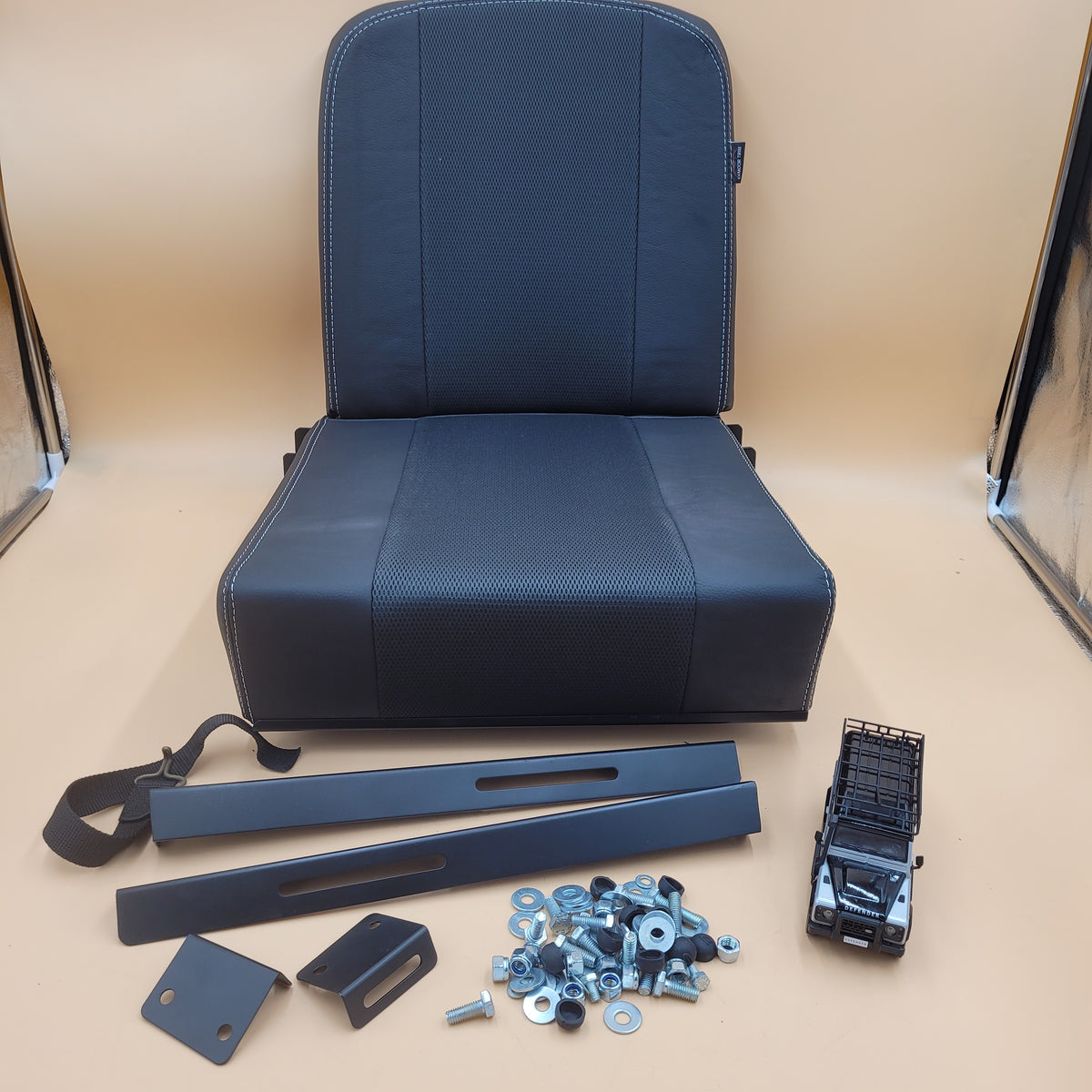 Seat Rear Fold Up Leather Part BA2092XS / EXT050-XSBR SET by 4