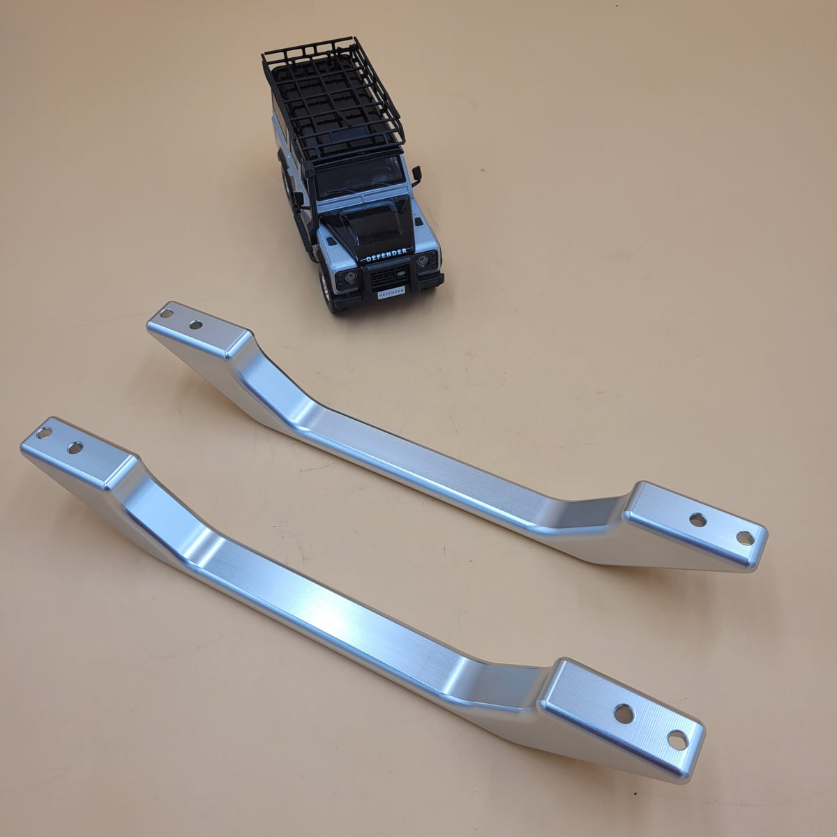 DEFENDER INTERIOR GRAB HANDLE Anodised aluminium - Silver Part DA8938 SET