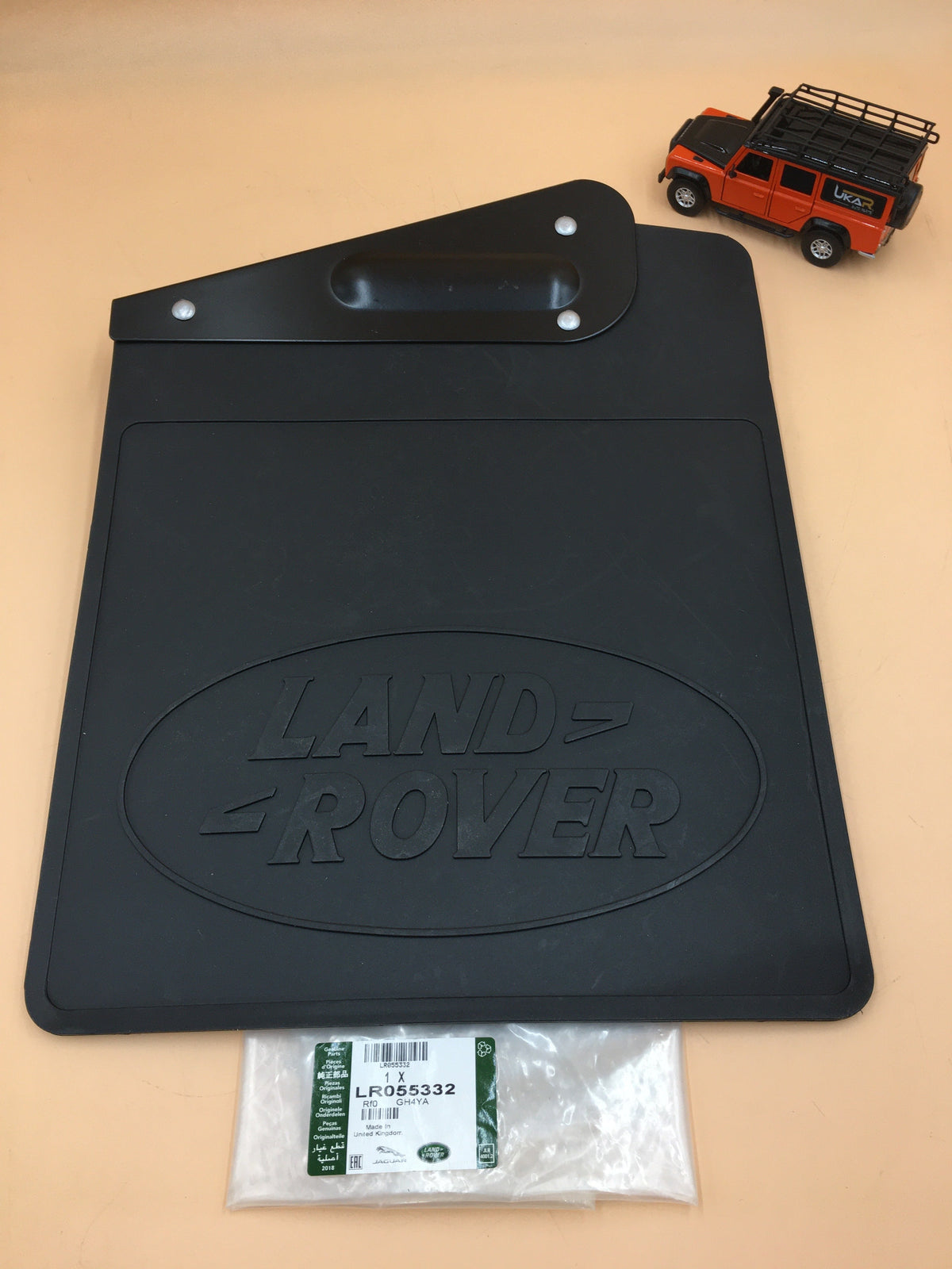 LR DEFENDER 90' -16 Rear RH Mudflap With Bracket & LR Logo Genuine LR055332LR