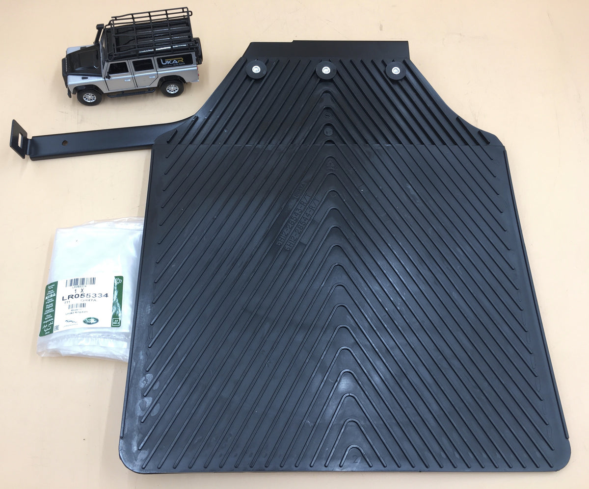 LR DEFENDER 110/130 Mudflap Rear LH With Bracket & LR Logo Genuine LR055334LR