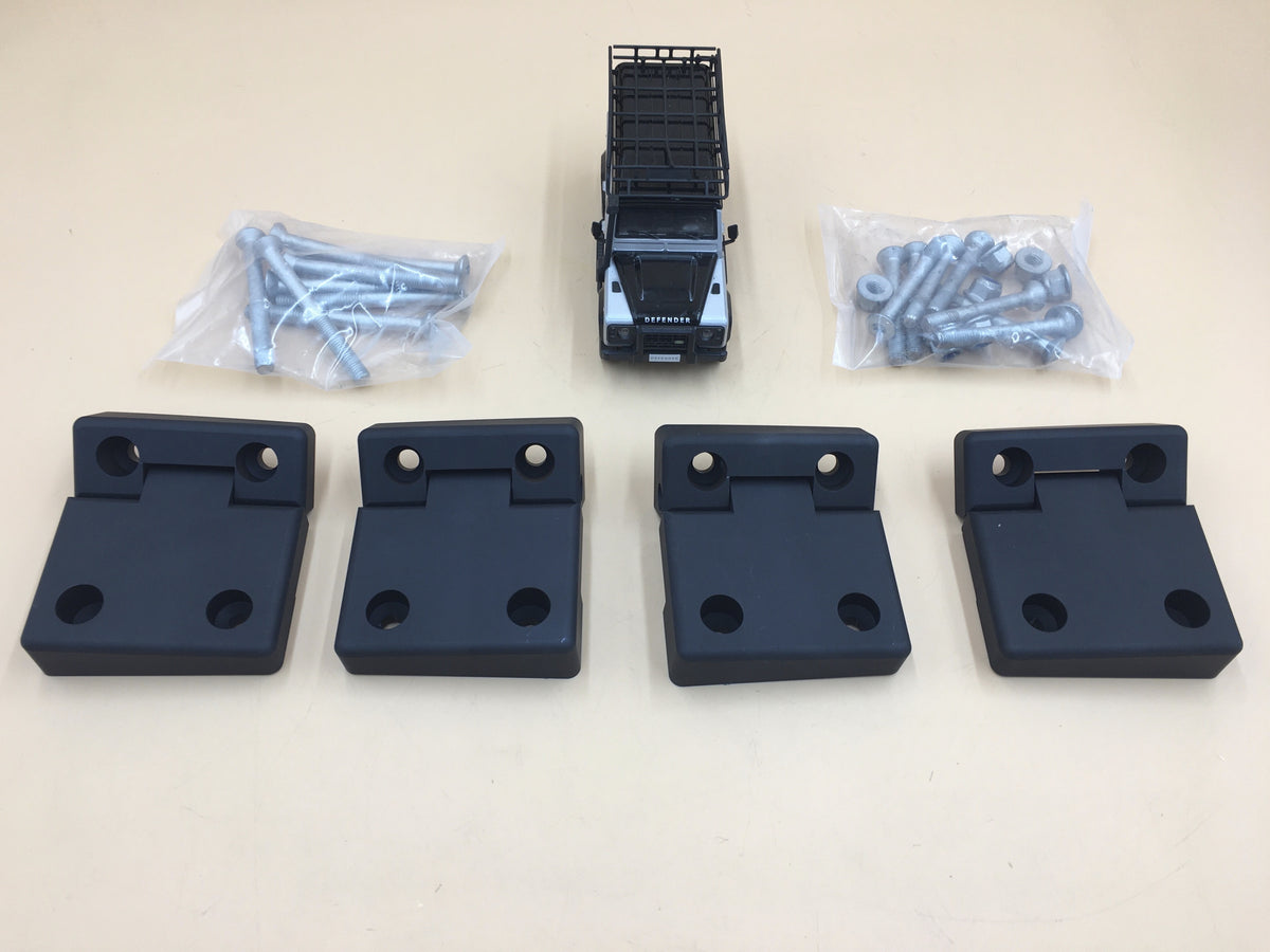 SERIES DEFENDER Aluminium Rear Side Door Hinge Kit Anodised Black Finish DA1306