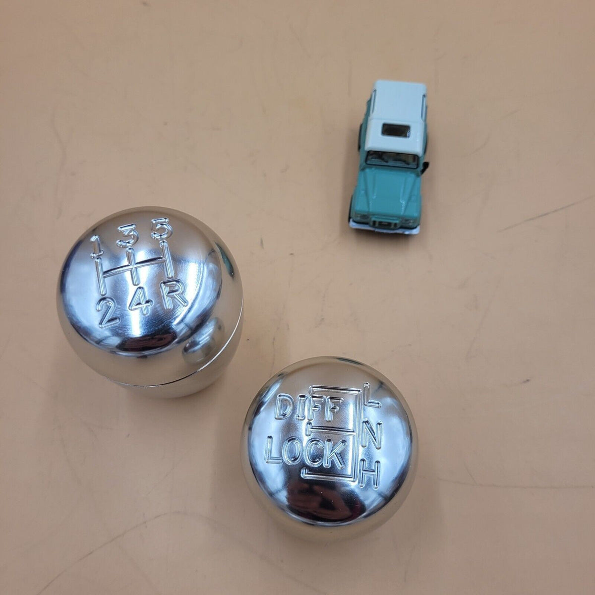 LR DEFENDER TD5 MACHINED ALLOY GEAR KNOB SET R380 GEARBOX DA5500