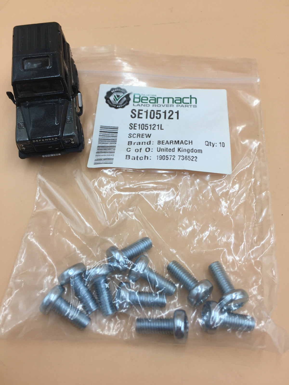 Set of 10 Land Rover Screws Part SE105121