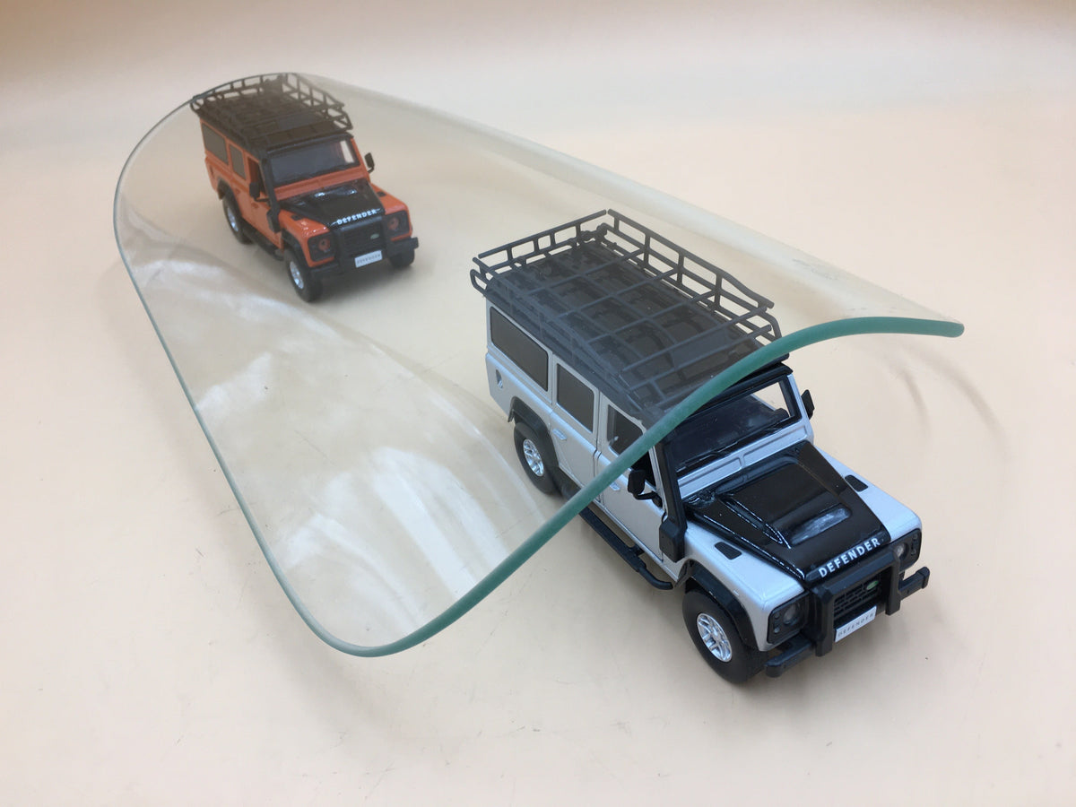 LR DEFENDER 86- Left Hand Rear Quarter Glass 4mm for Truck & Crew Cab MWC4711