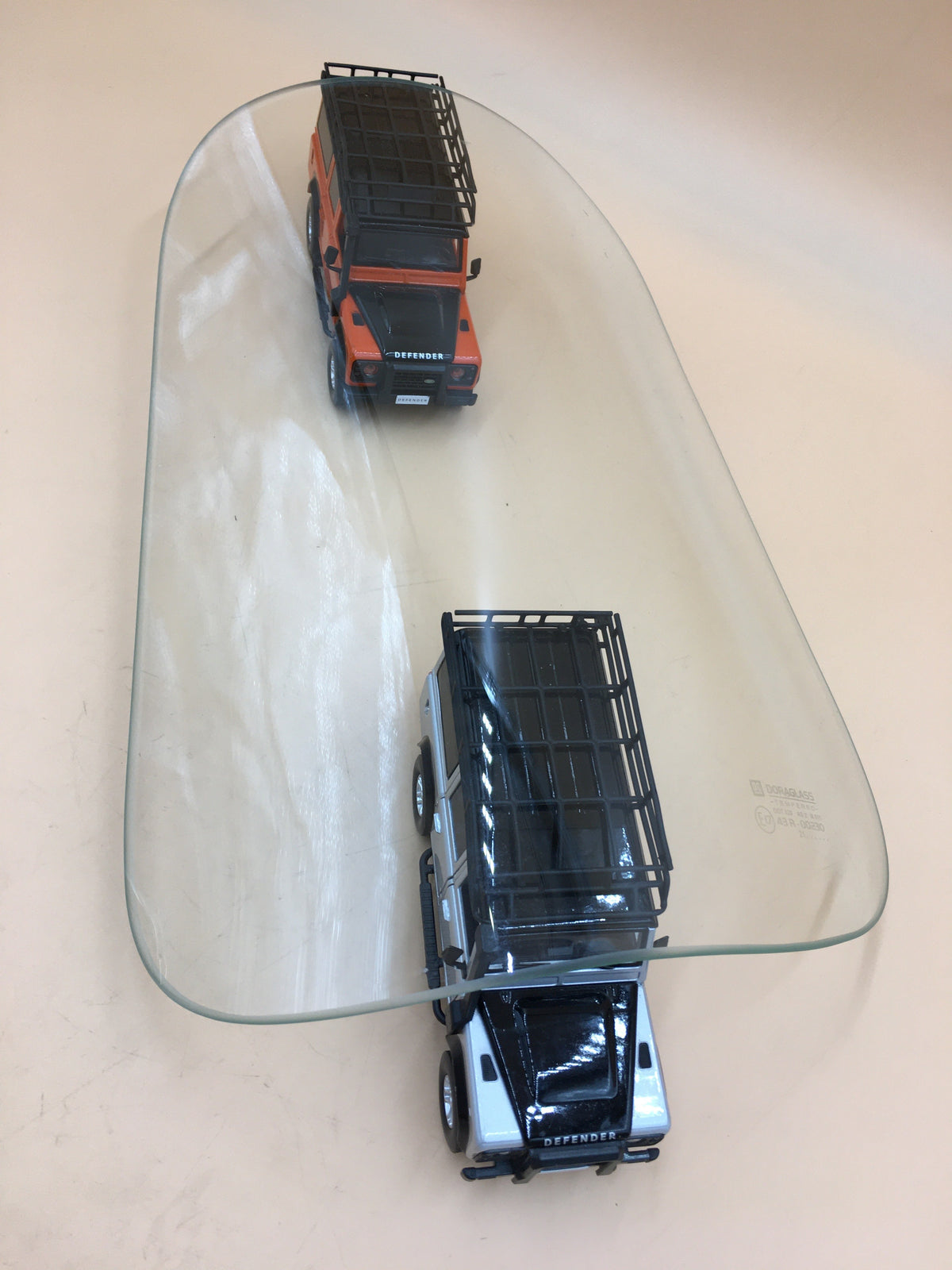 LR DEFENDER 86- Left Hand Rear Quarter Glass 4mm for Truck & Crew Cab MWC4711