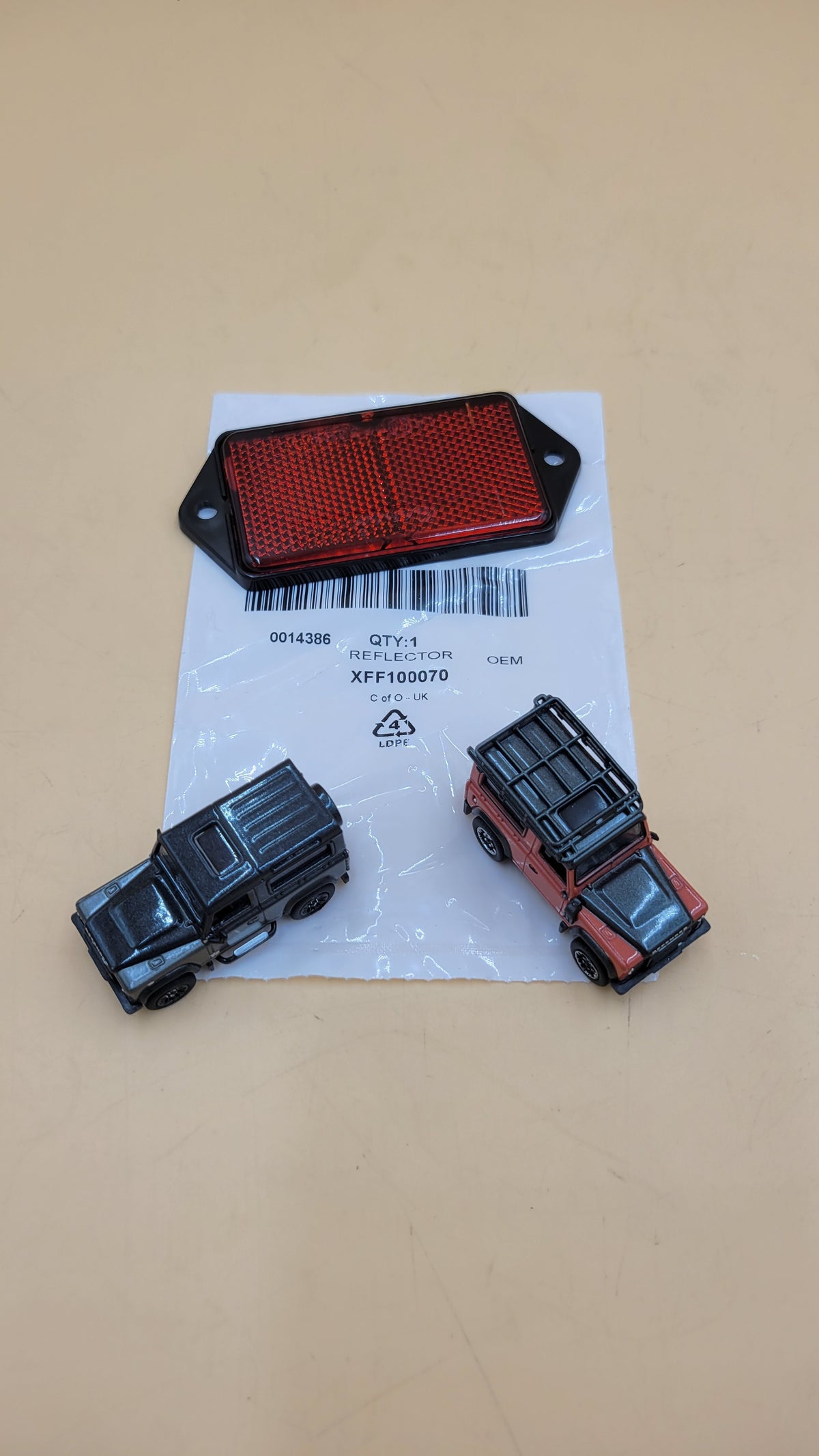 Land Rover Series 3 Rear Reflectors Red Part XFF100070