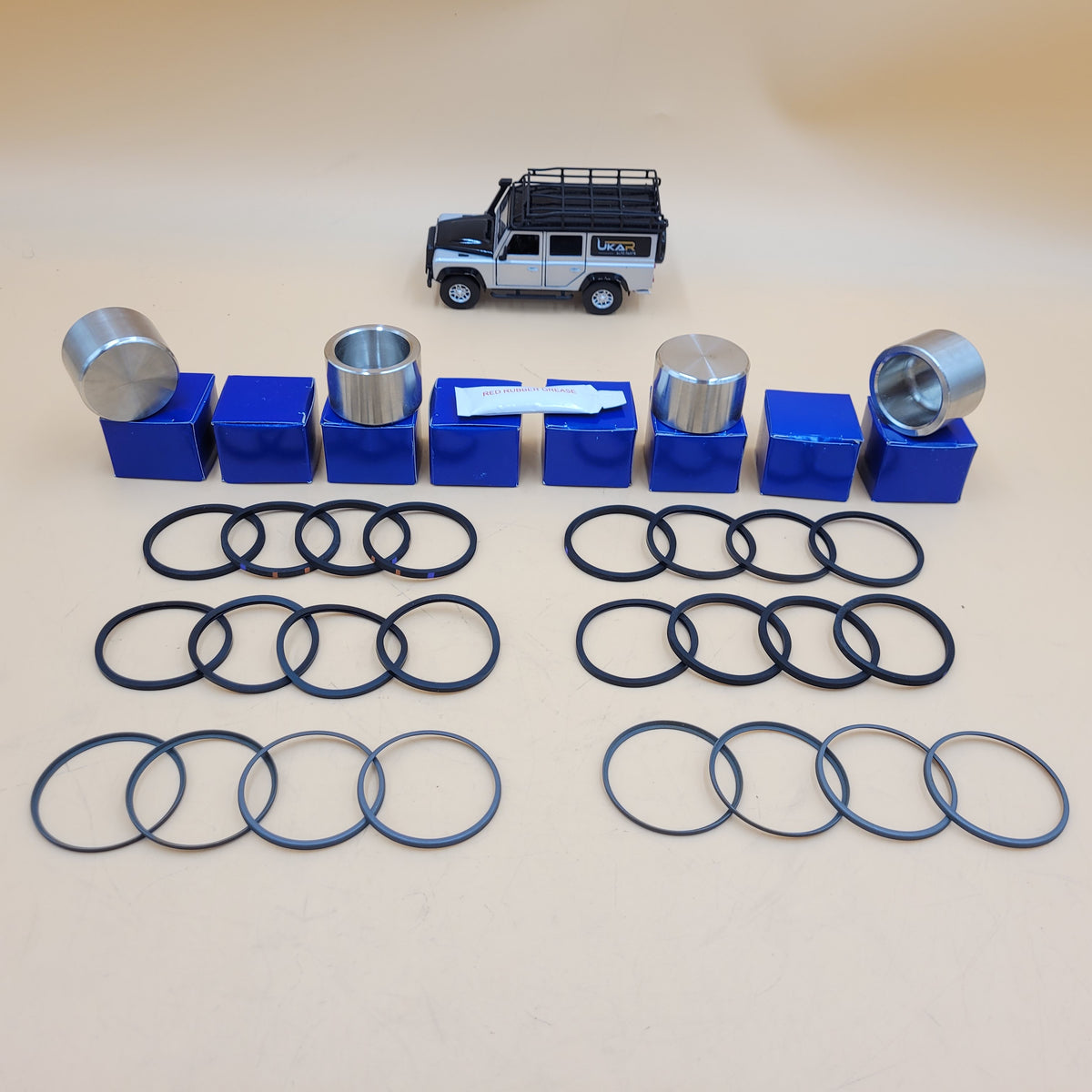 DEFENDER 90' 89- 110' -89 Front Brake Caliper Kit&Stainless Steel Pistons DA1166