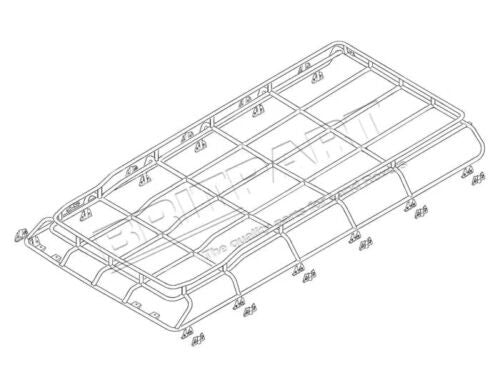 Land Rover DEFENDER 110 FULL LENGTH G4 EXPEDITION ROOF RACK Part DA4720