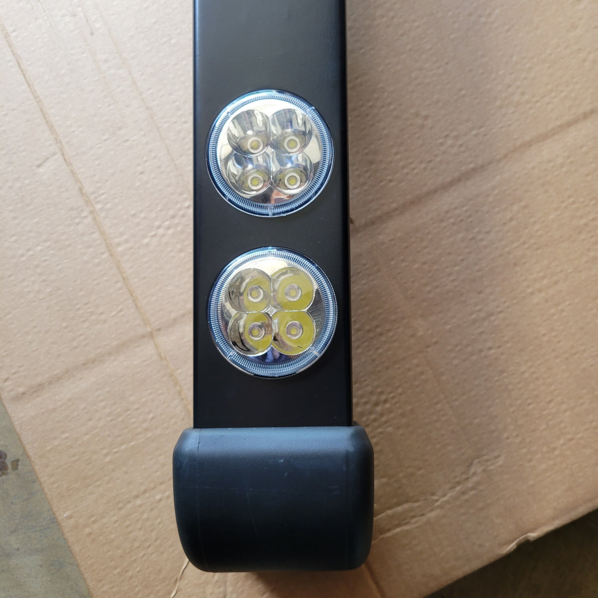 LR Defender Front Bumper with Twin Round LED Lights Part BA4145UK