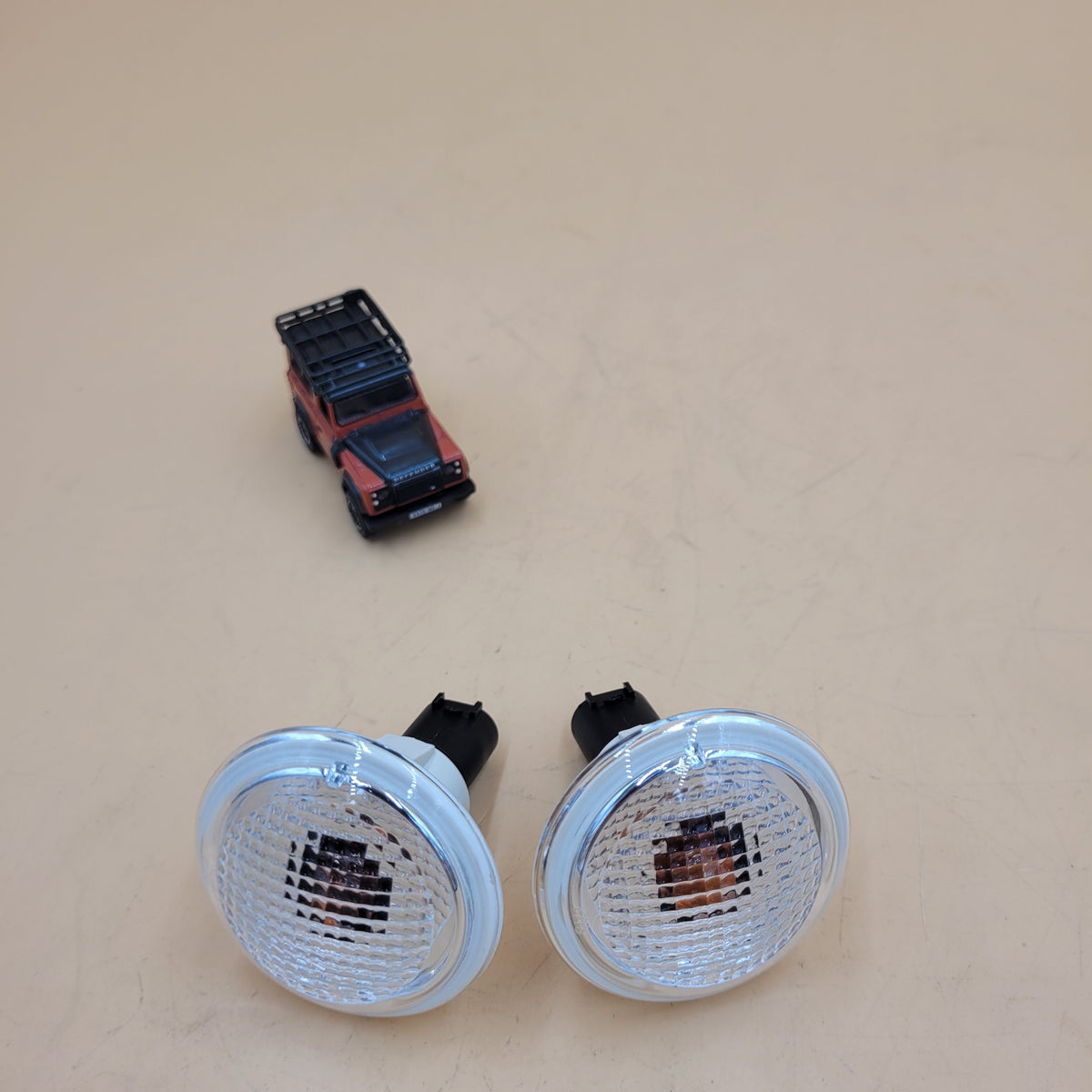 LAND ROVER RANGE ROVER 2003-2012 CLEAR SIDE MARKER REPEATER LIGHTS SET XGB500020