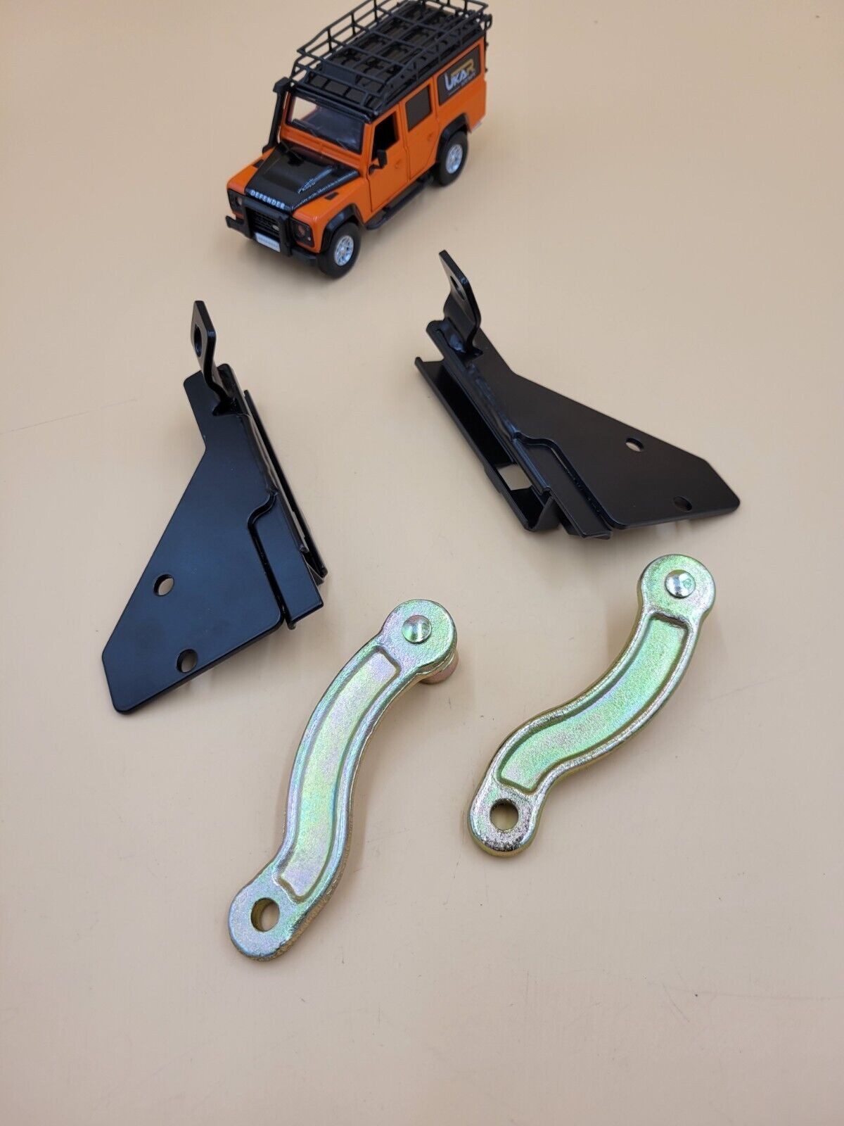 LR Defender Front Door Check Strap Bracket Slider & Arm LH and RH New