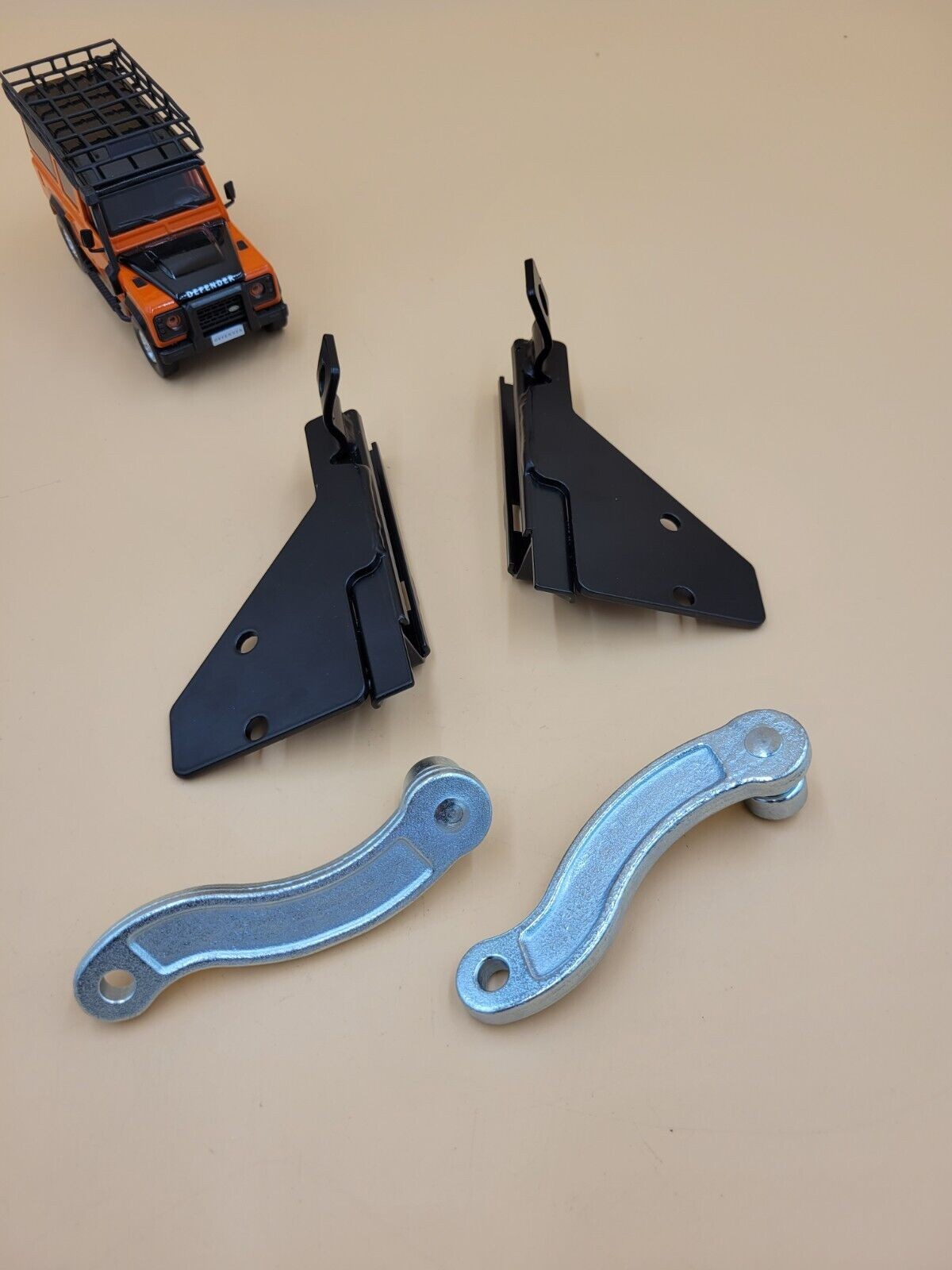 LR Defender Front Door Check Strap Bracket Slider & Arm LH and RH New