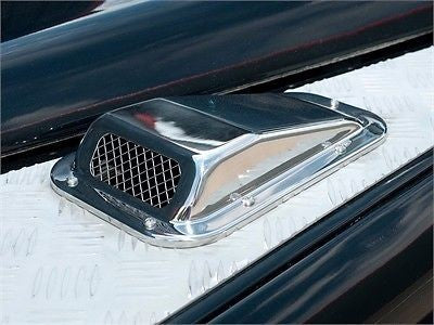 Land Rover Defender Stainless Steel Wing Top Air Intake Grill PAIR Left & Right
