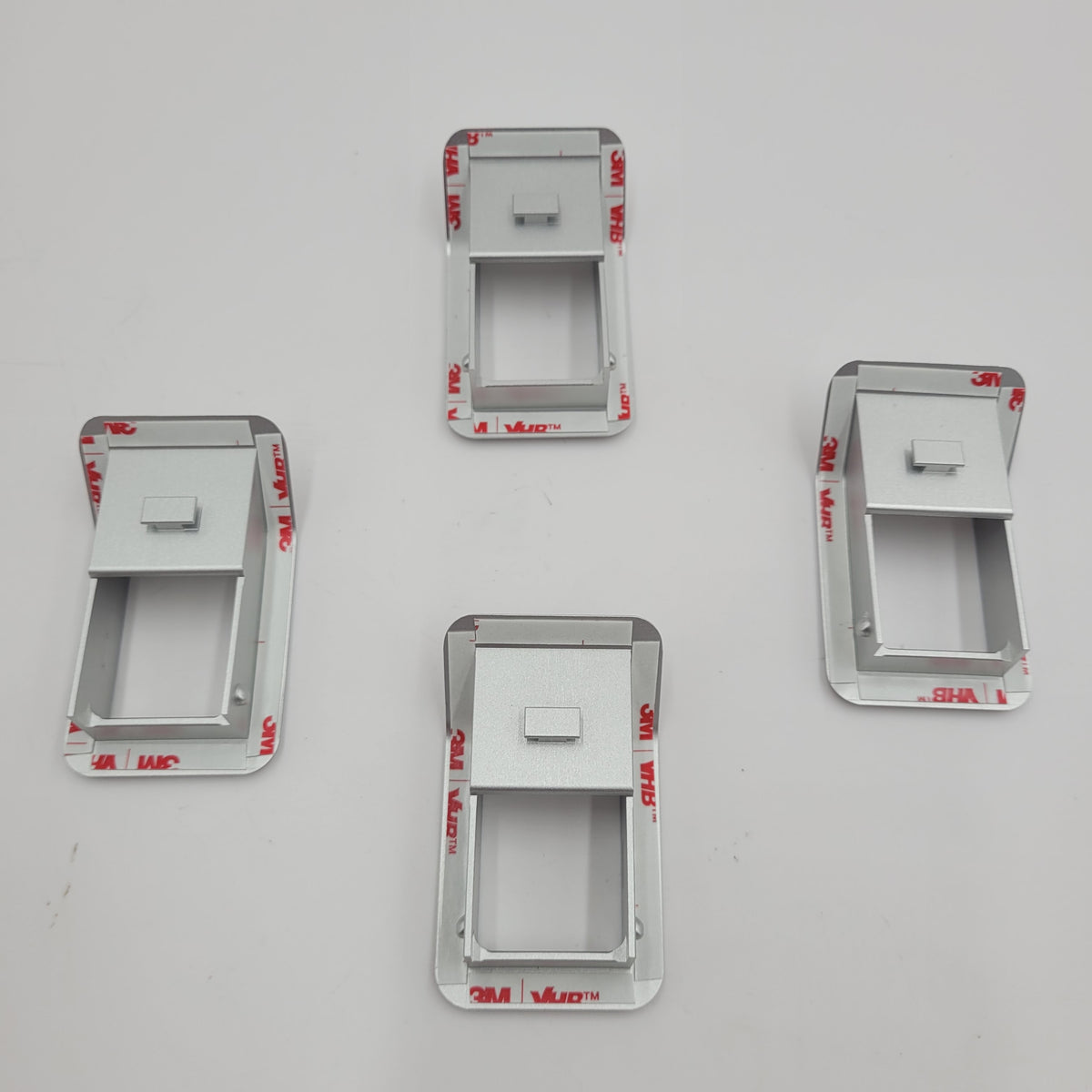 Aluminum Alloy Defender Door Lock Finisher Silver Set of 4 SAP-DEF-129