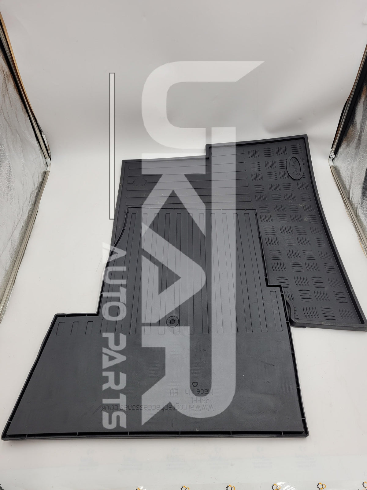 Land Rover For Series Front Pair Rubber Floor Mat Set EXT017-1