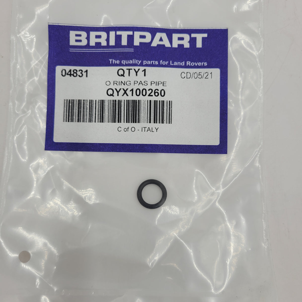 LR DISCOVERY II O Ring Powered Steering Pipe QYX100260