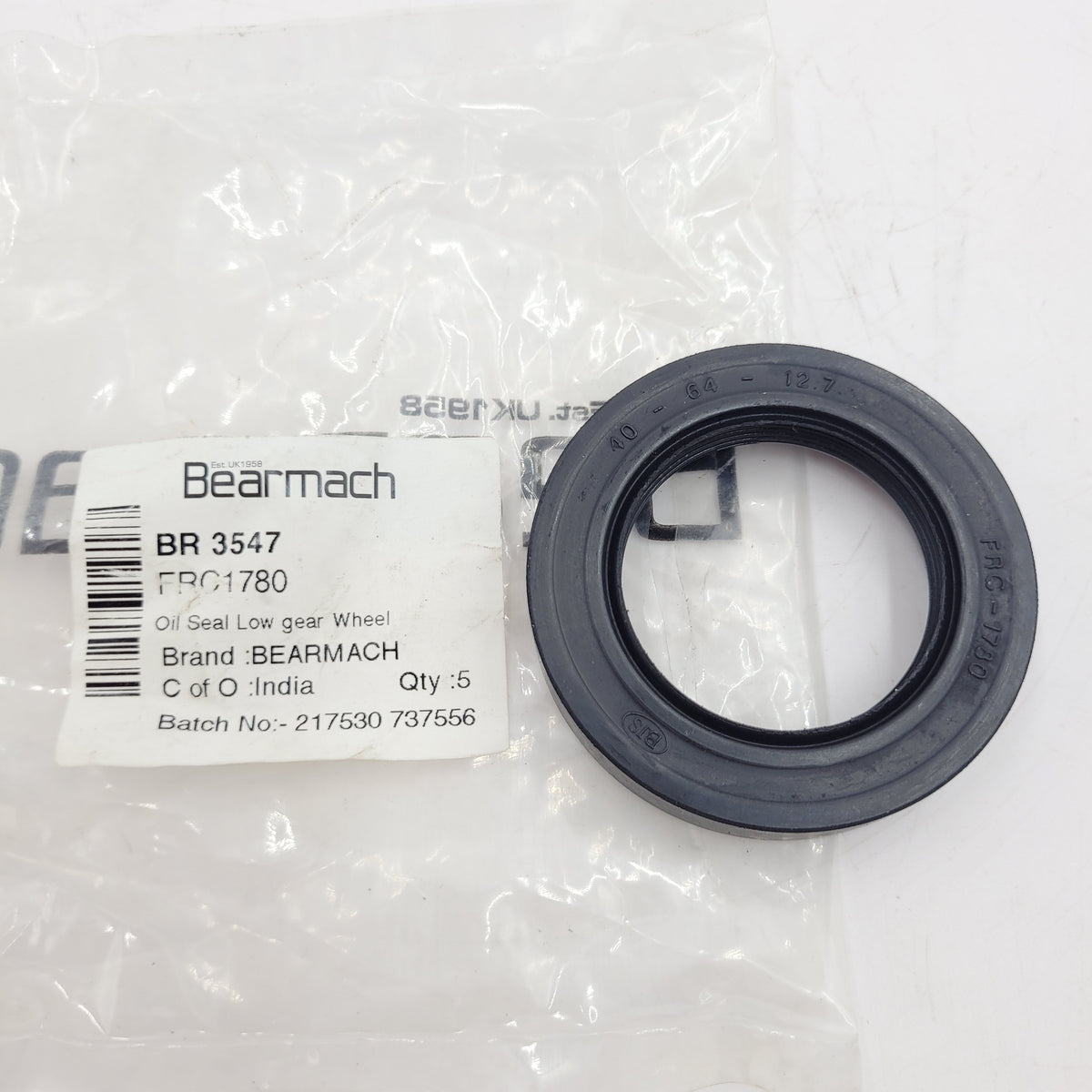 LR SERIES Oil Seal Output Shaft Front and Rear BR3547 / FRC1780