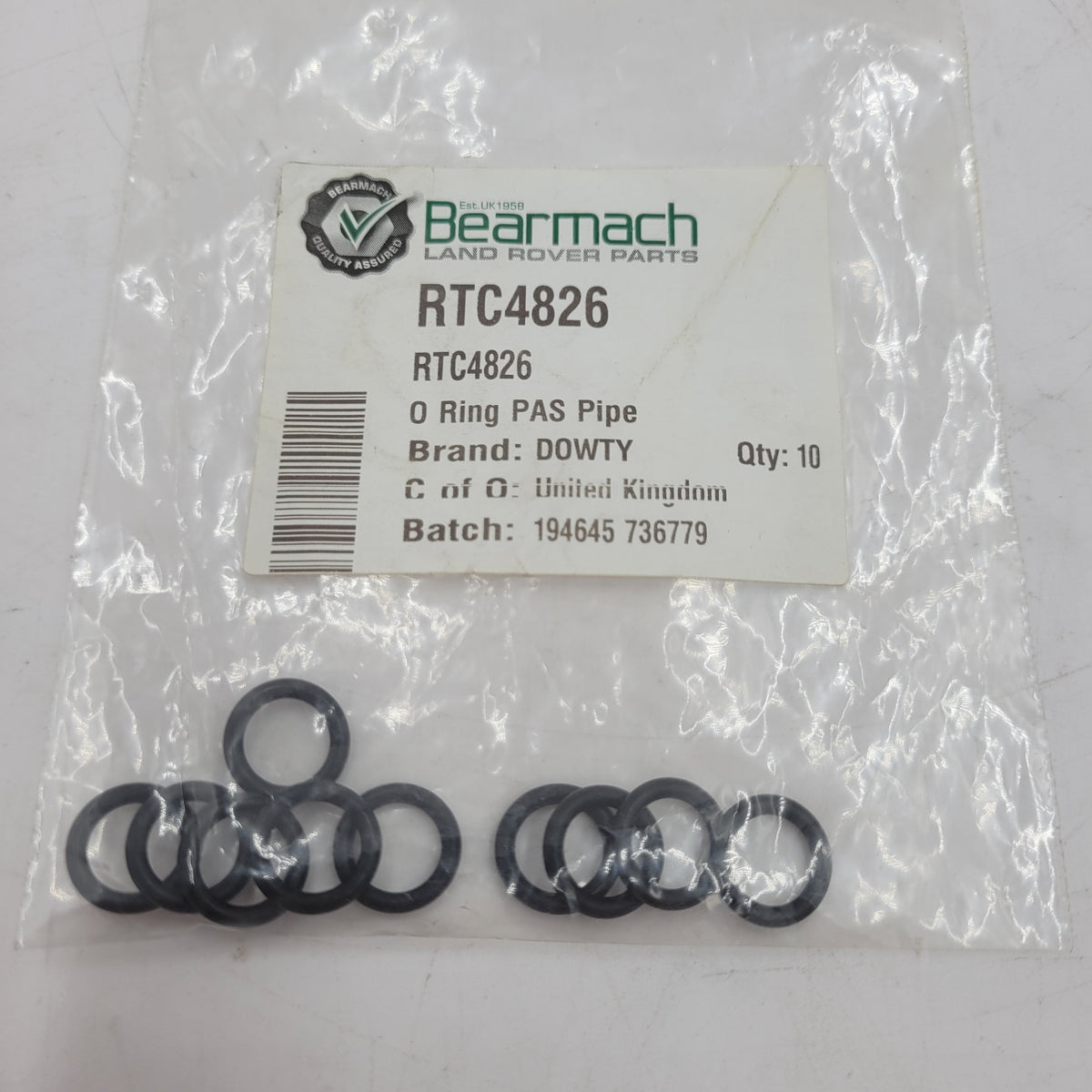 LR DEFENDER DISCOVERY RRC Power Steering Pipe O Rings RTC4826 Set X9
