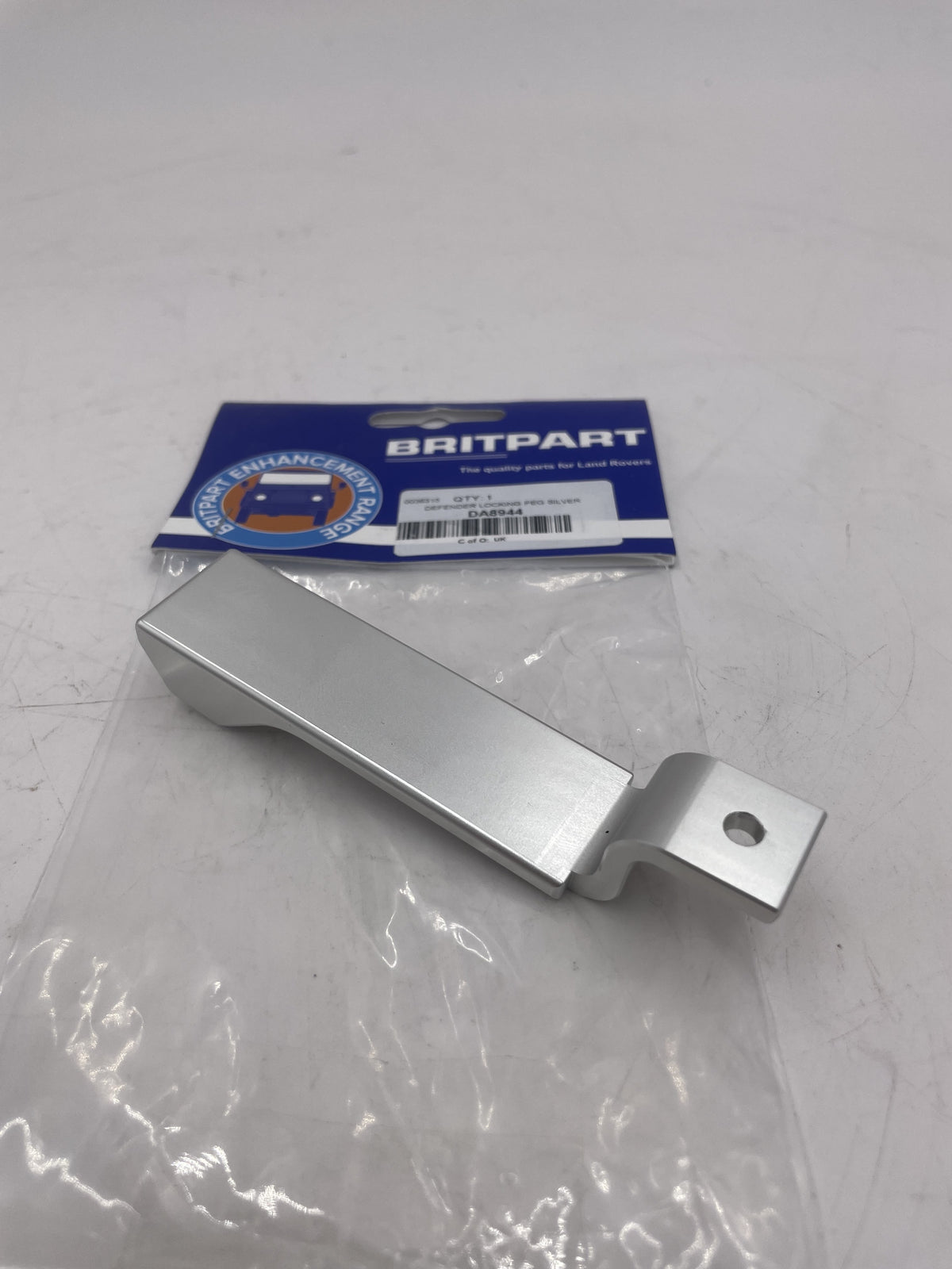 Aluminium Door Locking Peg Silver Anodised Part DA8944