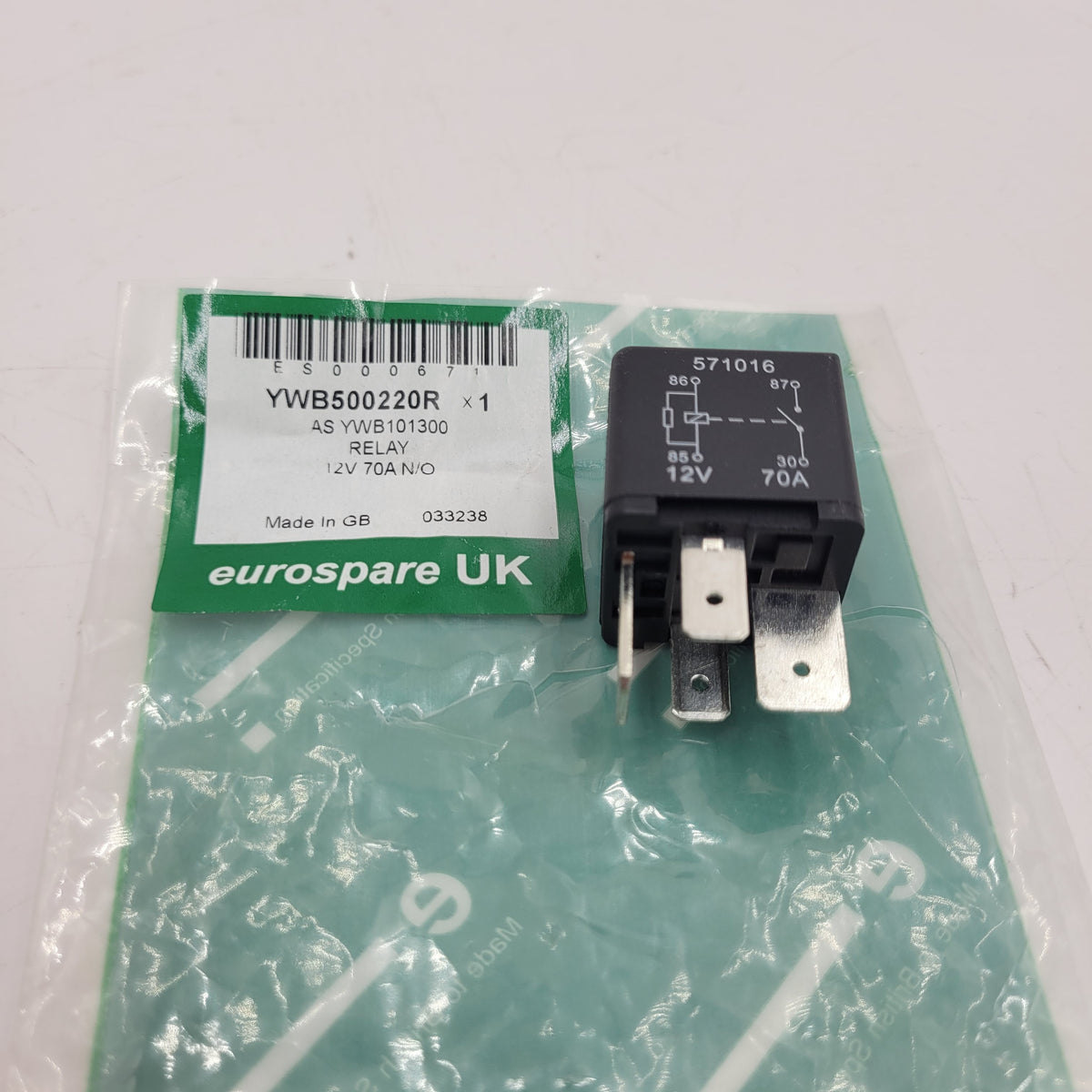 Land Rover Defender 90 Relay, Black 70 Amp Various Use Part YWB500220