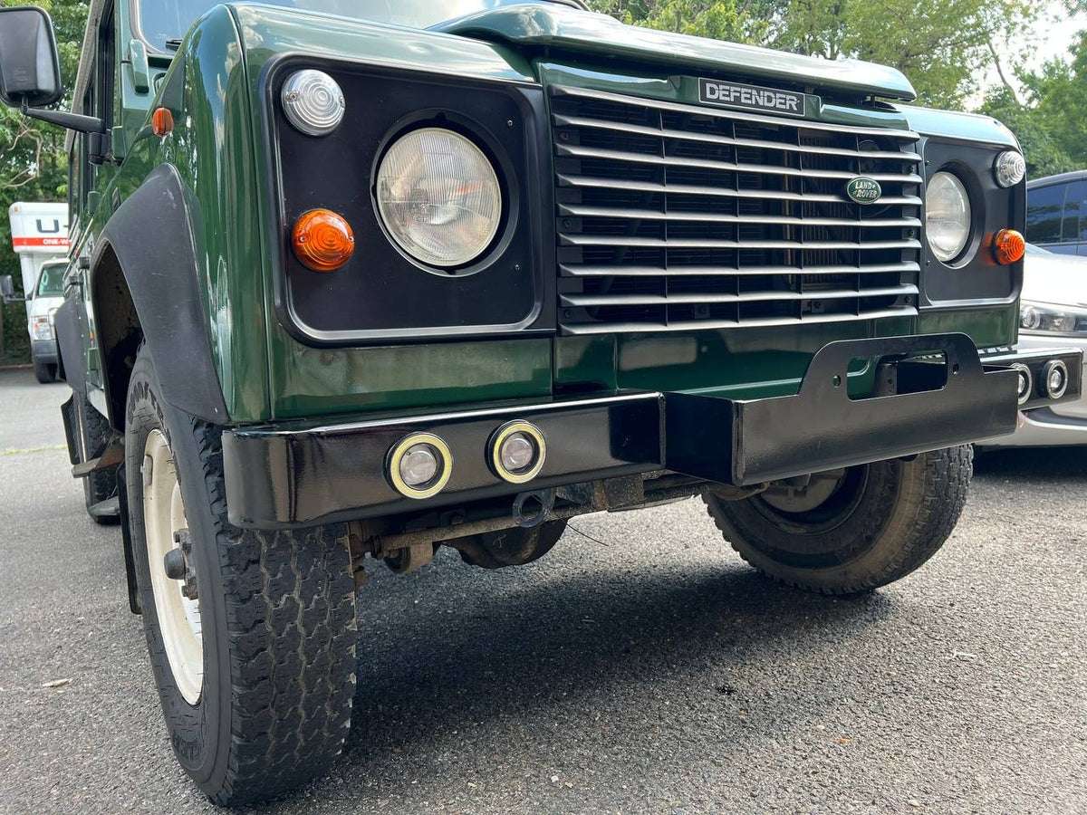 Land Rover Defender Front Winch Bumper with Round LEDs Part LRB836
