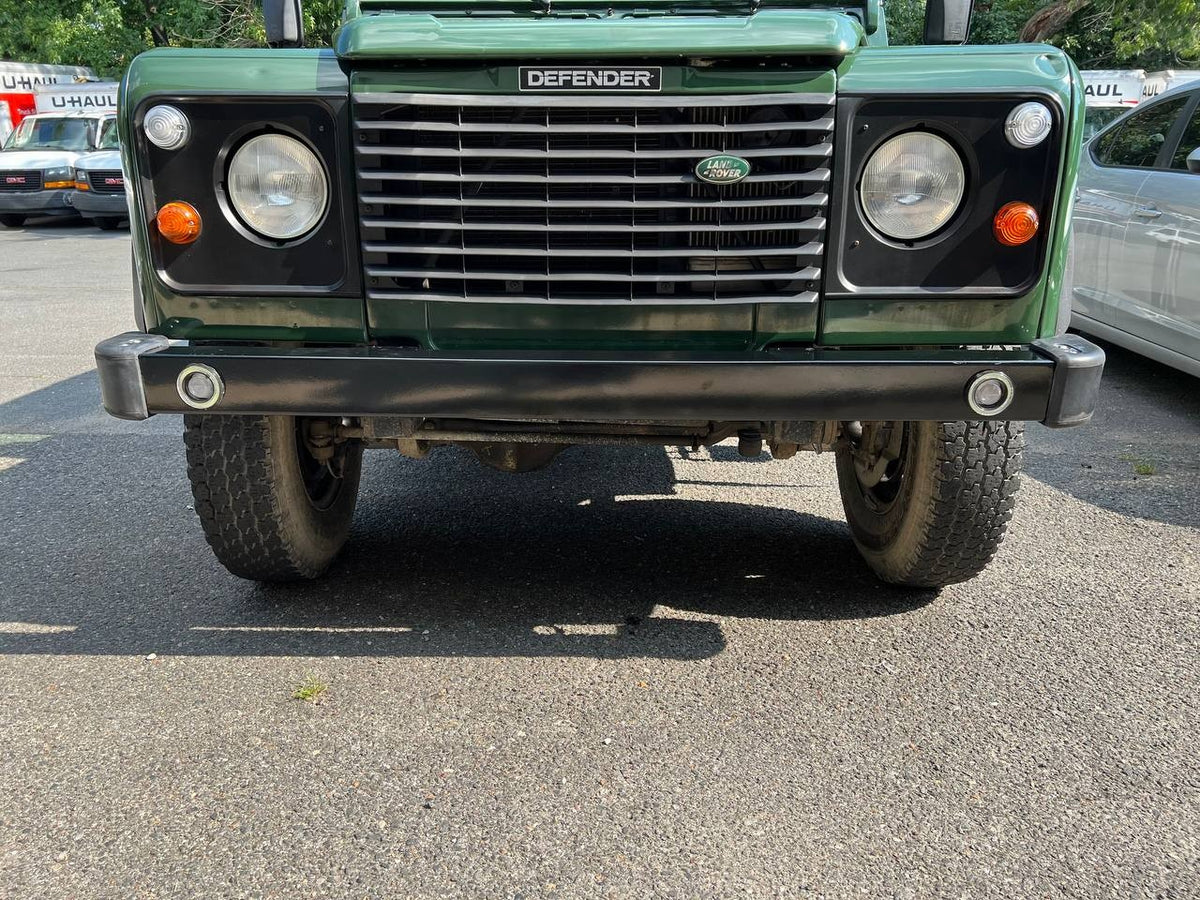 Land Rover Defender Front Bumper with Round LEDs and Halo Ring Part BA4145TK