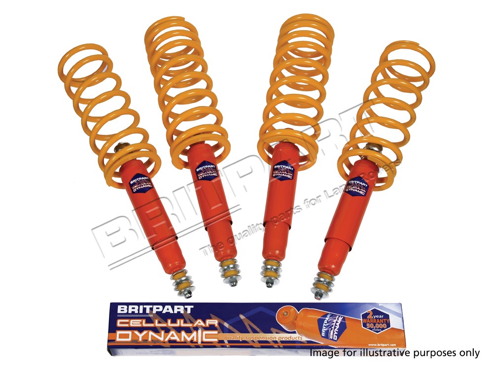 Land Rover Defender 90, Discovery 1, RR classic Shock Absorb & Spring Kit - Cellular Dynamic - 40mm DA4286CHD