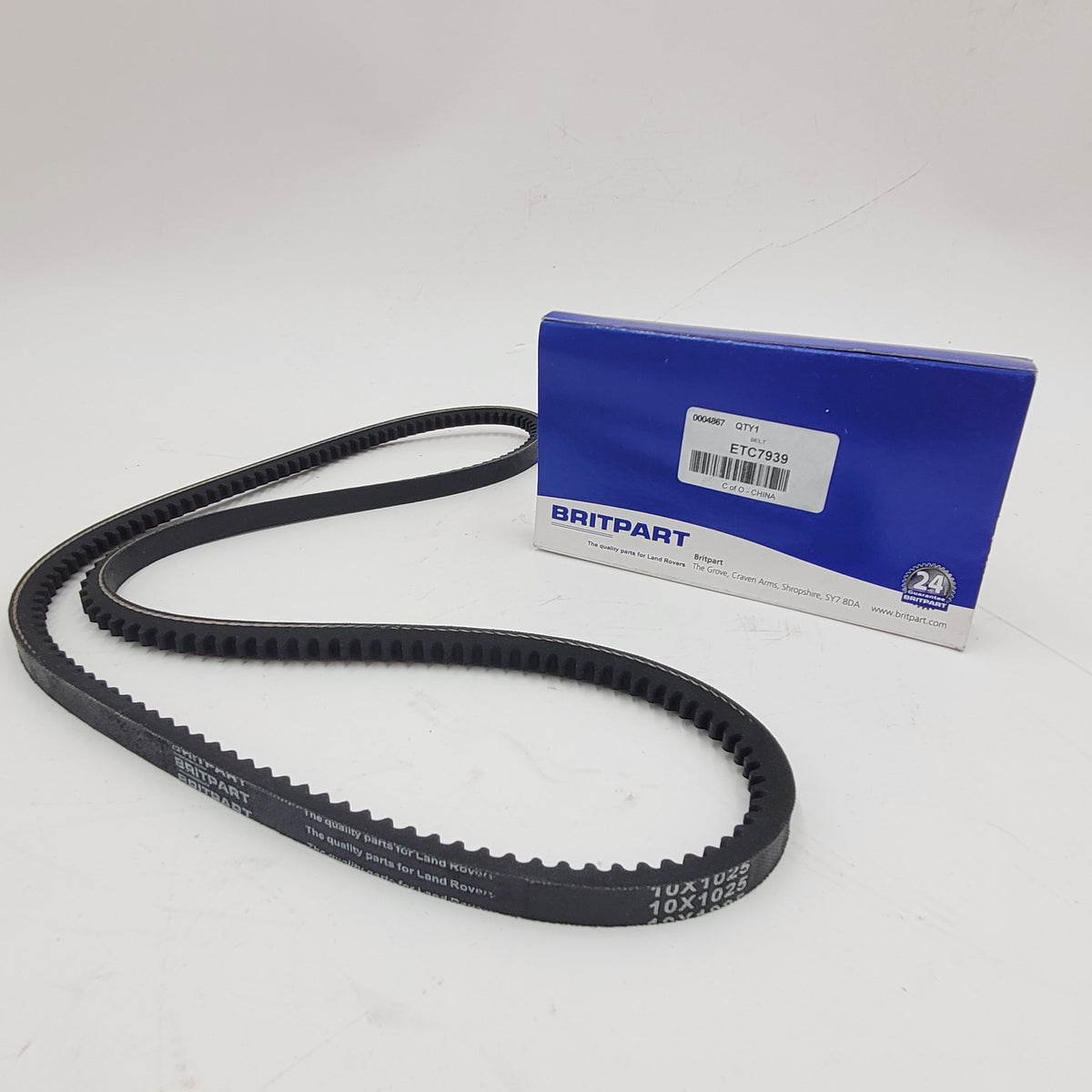 LR DEFENDER 2.5 NA TD 200TDi Alternator Drive V-Belt ETC7939 10x1025