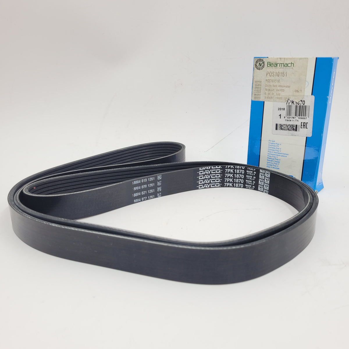 LR DISCOVERY II TD5 With AC Serpentine Drive Belt PQS101510G 7PK1870