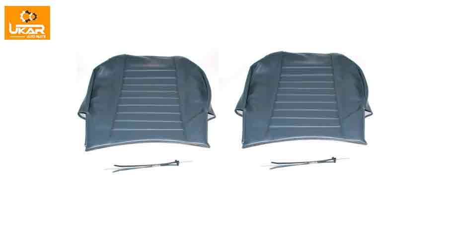 Land Rover Defender 90 Set Of 2 Front Seat Back Cover - Grey Part DA4042