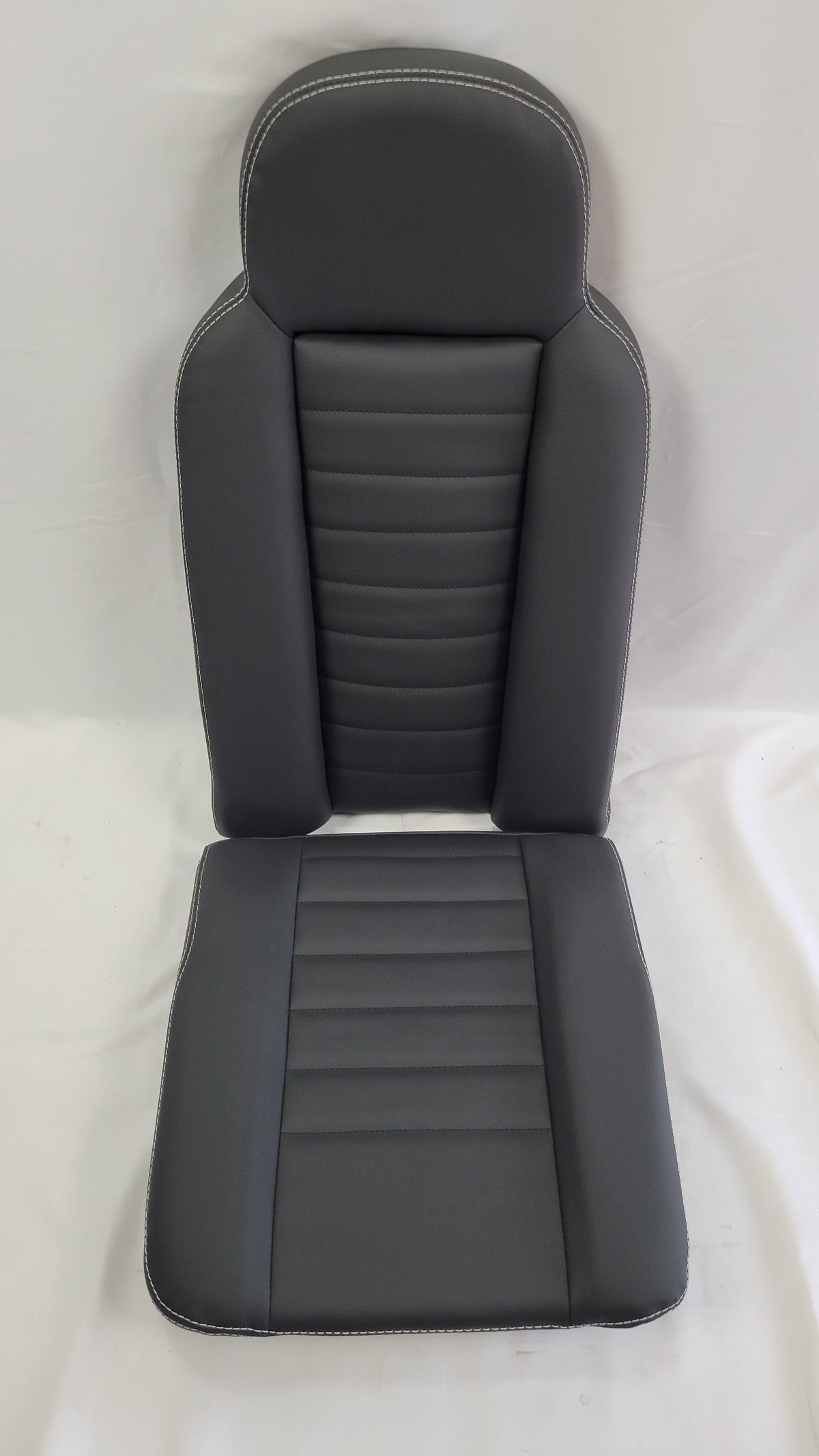 2nd Row Seats High Back XS Vinyl Twin White Stitch EXT350-XSVINYL