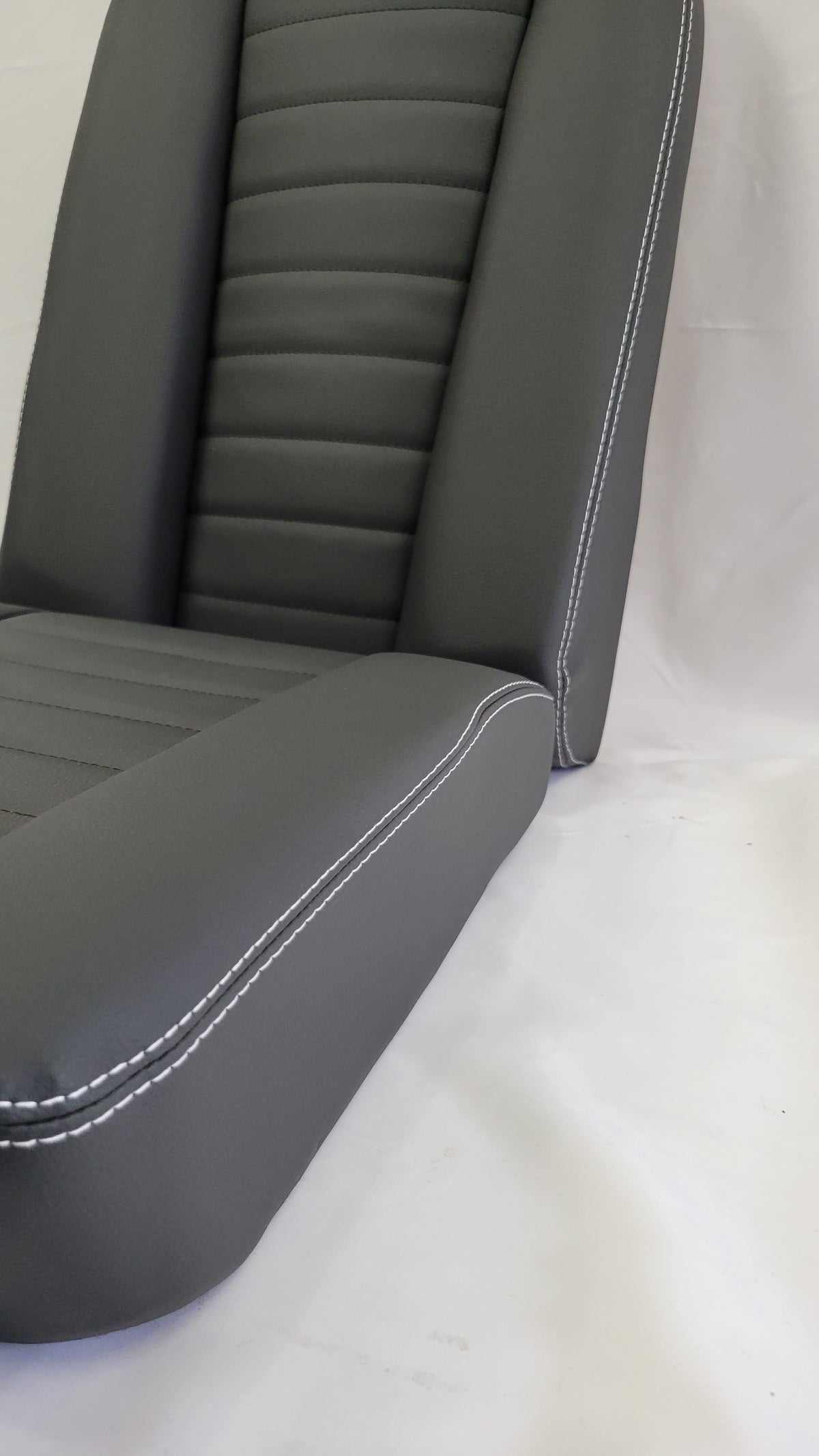 2nd Row Seats High Back XS Vinyl Twin White Stitch EXT350-XSVINYL